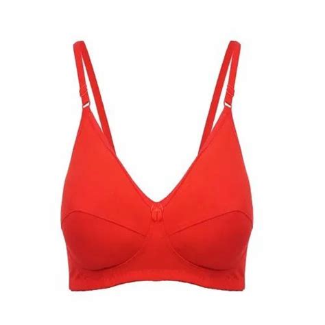 Non Padded Plain Cotton Hosiery Bra For Women For Daily Wear Size