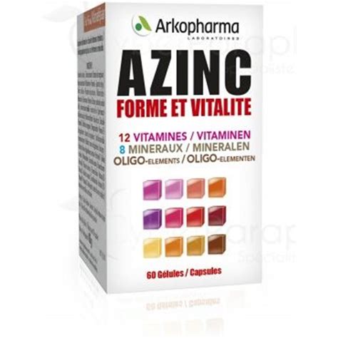 Azinc Optimal Gelules Vitamines Min Raux Oligo L Ments