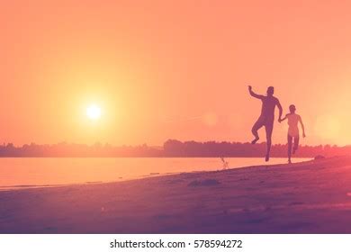 Naked Man Woman Running On Beach Stock Photo Shutterstock