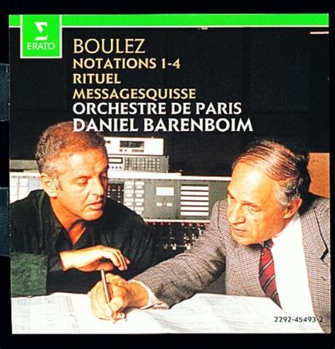 Notations 1 4 Rituel Message Barenboim Op Boulez Pierre