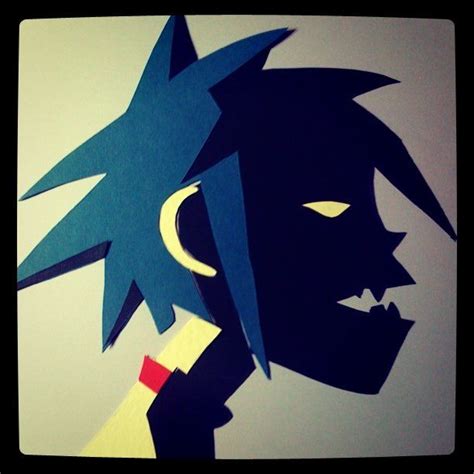 2d From Gorillaz Paper Collage By Hannah Hopkinson 2011 Arte De