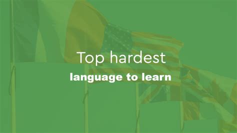 Top 10 hardest languages To learn - Speakt.com