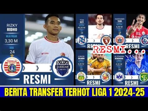 REKAP 30 TRANSFER RESMI LIGA 1 2024 25 PSIS PERSIJA SEMEN