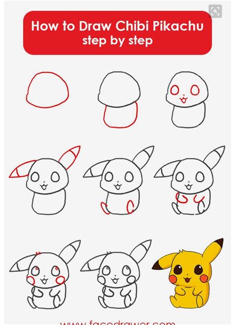 Como Dibujar Pikachu Paso A Paso Pokemon Tutorial How To Draw Images