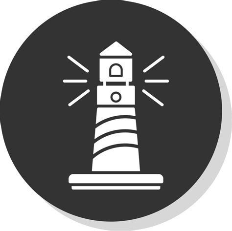 Lighthouse Glyph Grey Circle Icon 42798898 Vector Art At Vecteezy