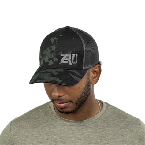 Zrodelta Black Multicam Trucker Hat Zro Delta