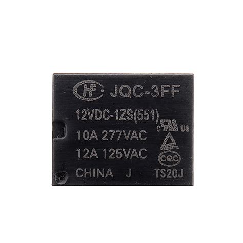 5Pcs HF3FF JQC 3FF 5VDC 1ZS 12VDC 1ZS 24VDC 1ZS DIP4 5V 12V 24V DC 10A