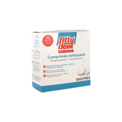 Comprimés nettoyants Fittydent Professional Biosynex 32 comprimés