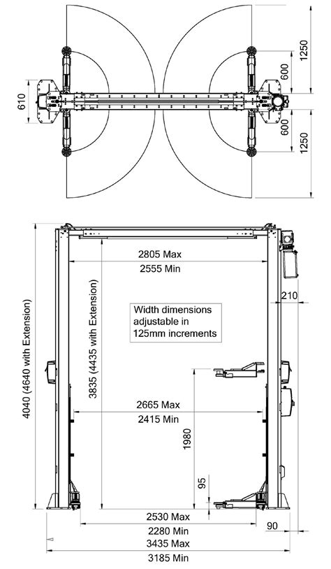 Bradbury H G Tonne Two Post Lift Or Phase Hjs Garage