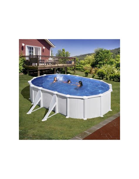 Piscina Desmontable Gre Atlantis Ovalada Acero Chapa Blanca Piscinarium