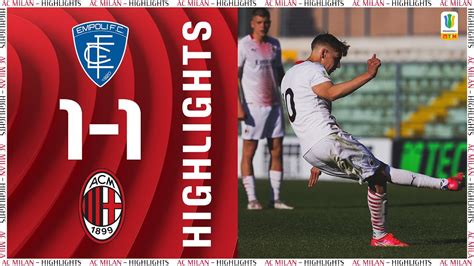 Highlights Empoli 1 1 Ac Milan Primavera Matchday 21 Primavera 1