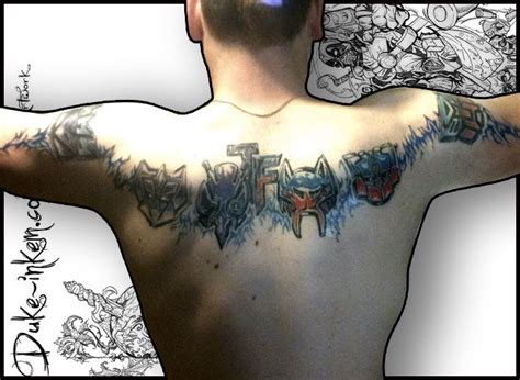 Tattoo Transformers Logo Icon Freehand Design Drawn Directly Onto The