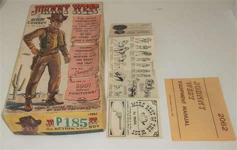 Vintage Marx 1960s Johnny West Box And Booklets 3754063095