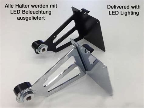 KILLERBIKESHOP DE Seitl MB Kennzeichenhalter Kompl Set Schwarz