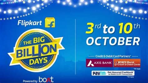 Flipkart Big Billion Day Sale Up To Off On Electronics And