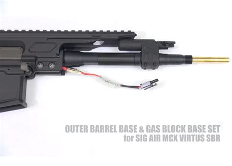 First Factory Mcx Outer Barrel And Gas Block Base Set Popular Airsoft Welcome To The Airsoft World