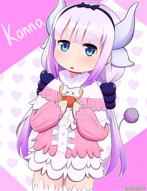 Kobayashi Maid Dragon FanArt Kanna By AceOfBros On DeviantArt