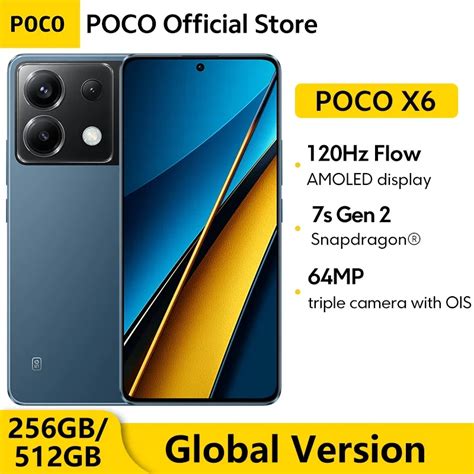 POCO Smartphone Vers O Global Snapdragon 7s Gen 2 Ecr AMOLED De Fluxo