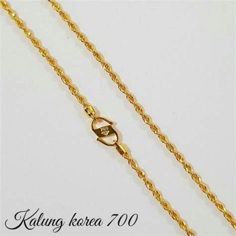 Jual Kalung Tambang Korea Emas Asli Kadar 700 Di Lapak MEGAMAS26