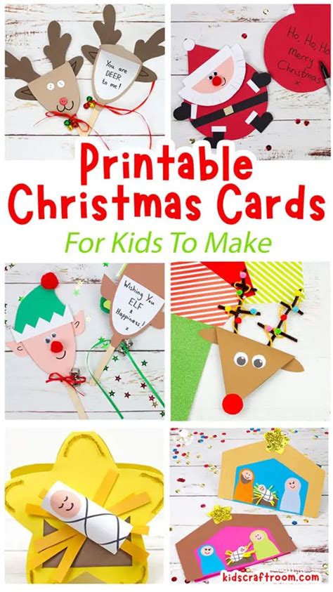 Printable Christmas Cards For Kids - Kids Craft Room