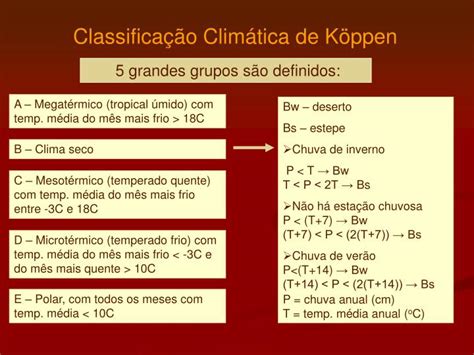 Classificação De Koppen / Climate Change Evidence In Brazil From Koppen S Climate Annual Types ...