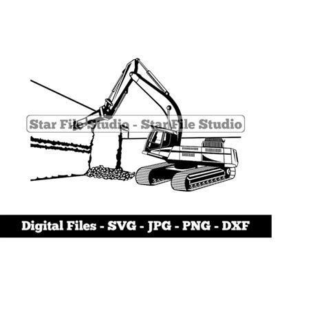 Demolition Excavator Svg Excavator Svg Heavy Equipment Svg Inspire