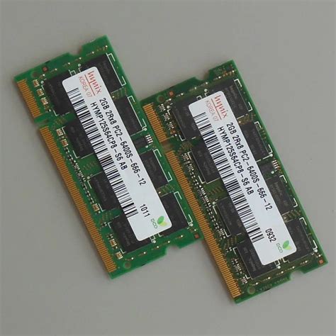 Hynix 4GB Kit 2X2GB PC2 6400S DDR2 800 800Mhz DDR2 2RX8 Laptop Memory