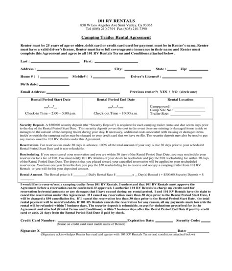 Free 10 Trailer Rental Agreement Forms In Pdf Ms Word