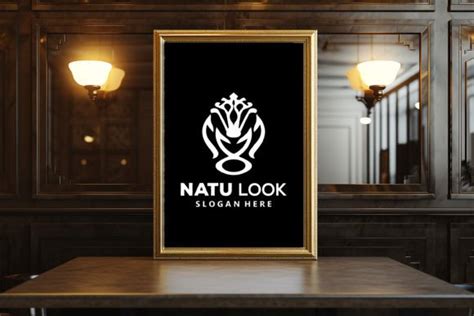 Frame Logo Mockup Graphic by Motin · Creative Fabrica