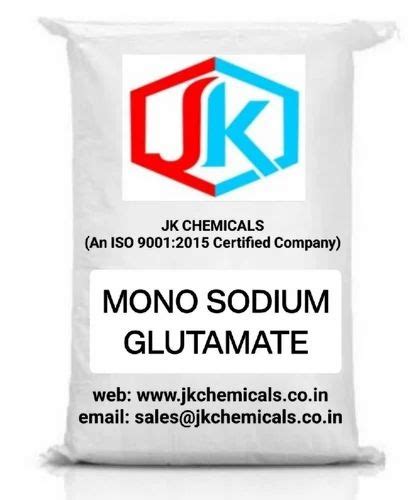 Monosodium Glutamate Powder Grade Standard Food Packaging Size 25