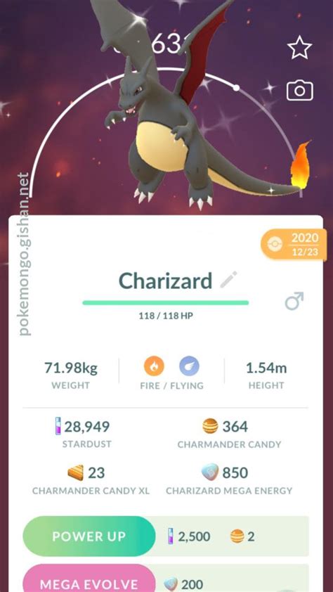 Shiny Charizard Pokemon Go