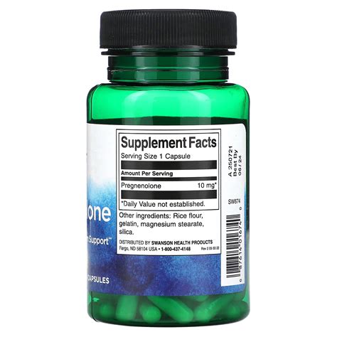 Swanson Pregnenolone 10 Mg 90 Capsules