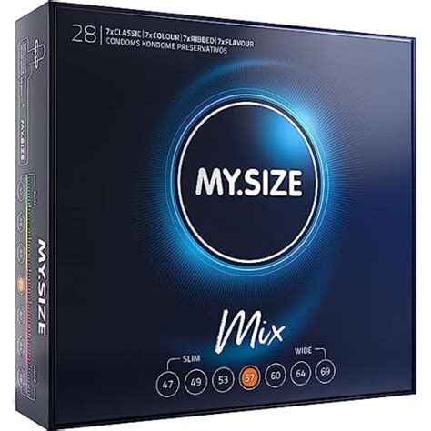 Купить MY SIZE MIX презервативы 57 мм 28 штук Май Сайз Микс в сексшопе ...