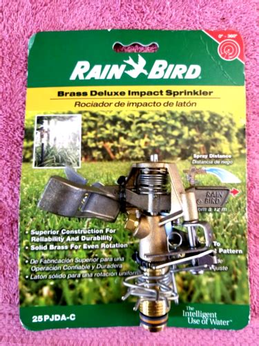 Rain Bird 25pjda C Brass Deluxe Impulse Impact Sprinkler Head Bronze 25 50 Psi Ebay