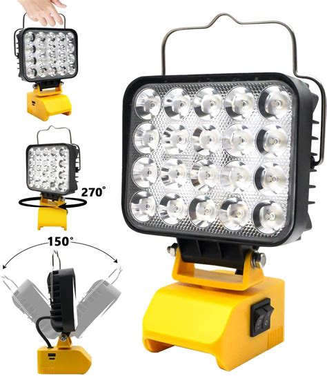 DAYATECH Lampe De Travail LED 65 W 7000 Lm Super Lumineuse 5 000 K