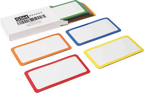 60 Dry Erase Magnetic Labels 3x12 Blank Name Plates