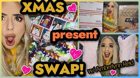 Huge Christmas Present Swap With Amberlynn Reid Youtube