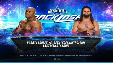 Wwe K Seth Rollins Vs Bobby Lashley Wwe K K Raw Wwe