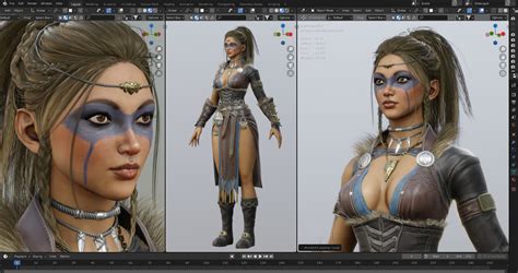 Artstation Game Ready Character Blender File Game Assets