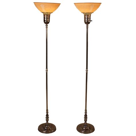 Pair Of Art Deco Torchiere Floor Lamps Torchiere Floor Lamp Floor Lamp Floor Lamp Lighting