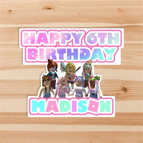 Free Printable Roblox Printable Cake Topper