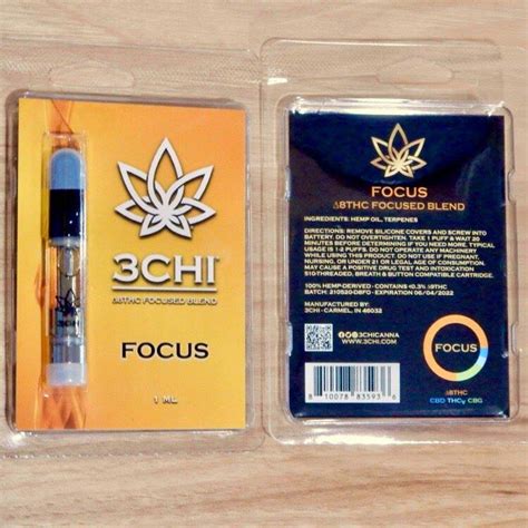 3chi Delta 8 Focused Blend Vape Cartridges Rolling Trees Llc