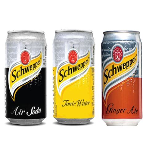 Jual Schweppes Soda Water Sleek Can Ml Ginger Ale Sleek Can