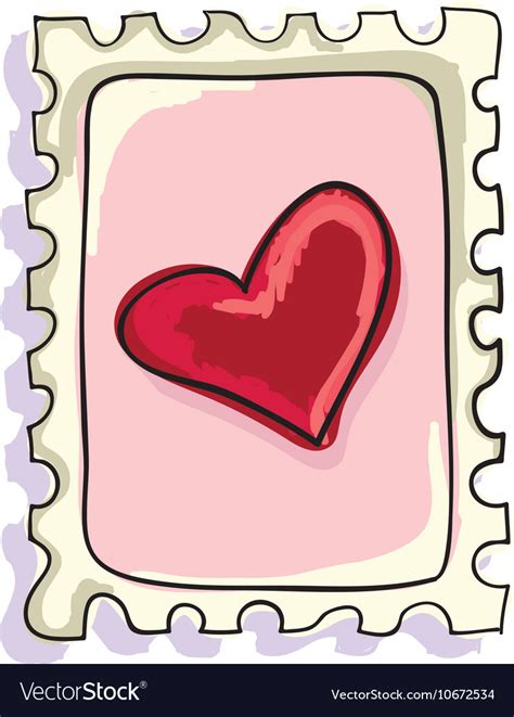 Stamped Hearts Clipart