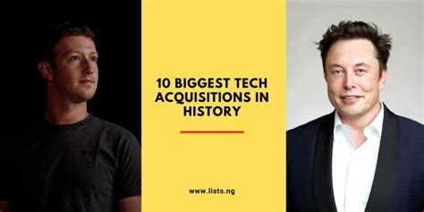 Top 10 Biggest Tech Acquisitions In History Listsng