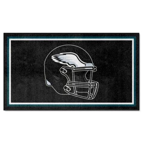 Fanmats Philadelphia Eagles Black Ft X Ft Plush Area Rug