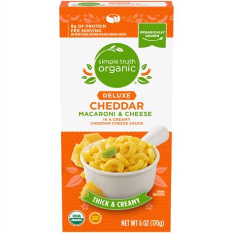 Simple Truth Organic Deluxe Cheddar Macaroni Cheese Oz Kroger