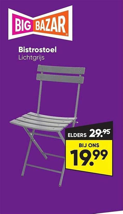 Bistrostoel Aanbieding Bij Big Bazar Folders Nl