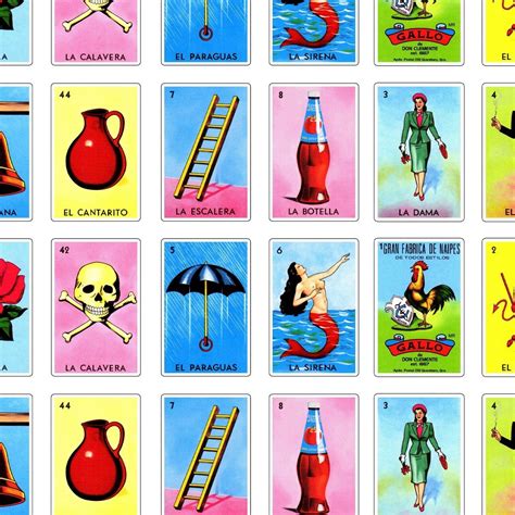 Lotería Mexicana Pdf Para Imprimir 100 Tablas 54 Cartas 4x4 Meses sin