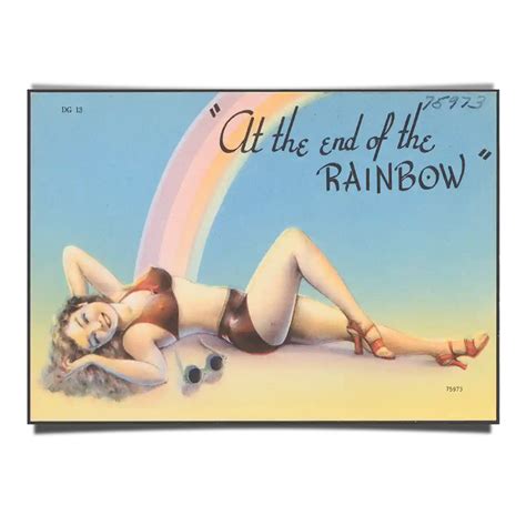 End Of The Rainbow Classic Pin Up Girl Poster In 1940s Pickaprint